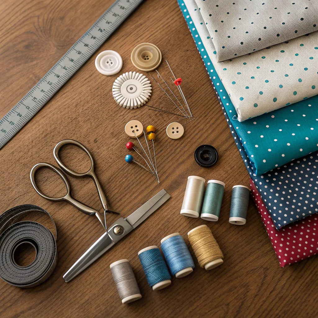 Tailoring tools and fabrics